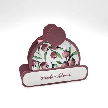 Box Weihnachtsmütze in Malve