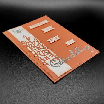 Geburtstagskarte Nachtr&auml;glich, Mandarinorage