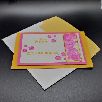 LE Karte zum Geburtstag, Aquarell