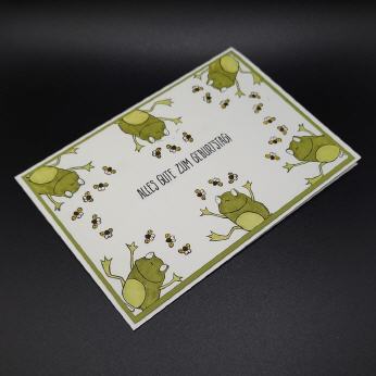Limited Edition Karte zum Geburtstag, Fr&ouml;sche