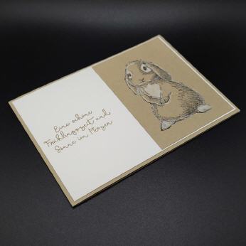 Limited Edition Karte zum Osterfest, Hase